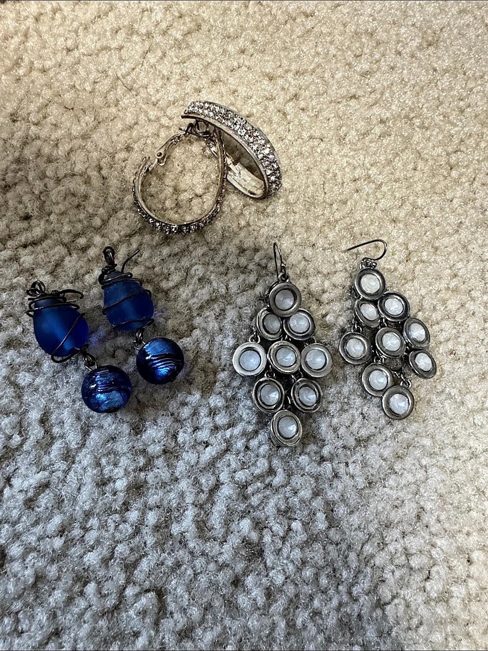 Three Pairs Of Earrings